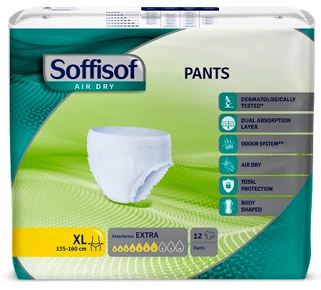 Soffisof Air Dry Pants Extra Taglia XL 12 Pezzi-2