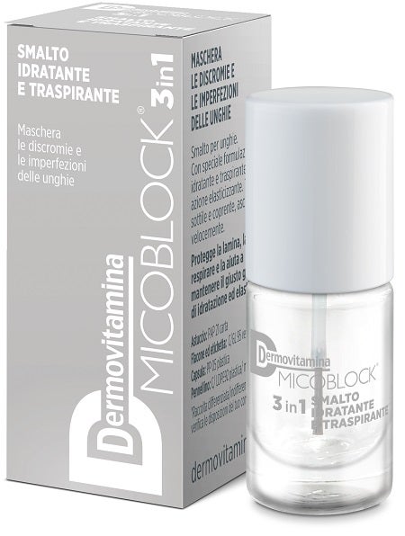 Dermovitamina Micoblock Smalto 3In1 Base Top Coat Trasparente 5ml-2