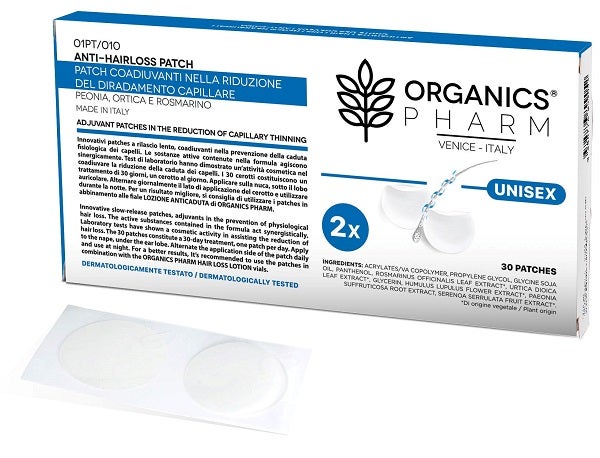 Organics Pharm 30 Patch Coadiuvanti Caduta Capelli-2