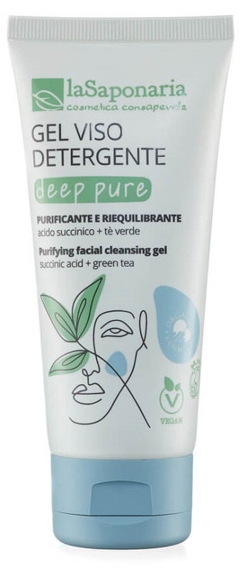 La Saponaria Deep Pure Gel Detergente Viso 100ml-2