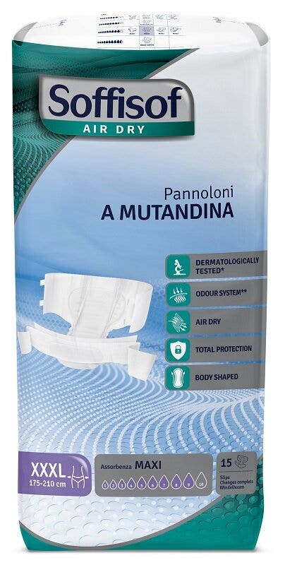 Soffisof Air Dry Maxi Pannolone A Mutandina Taglia 3XL 15 Pezzi-1