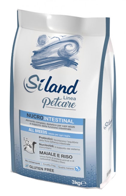 Siland Nucrointestinal Gusto Maiale E Riso Cibo Secco Cani Adulti Sacco 3kg-2