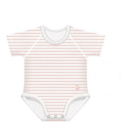 J Bimbi Body 0-36M In Bambu' 4 Stagioni Righe Pesca-2