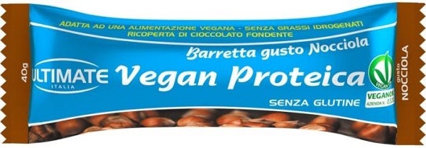 Ultimate Barretta Proteica Vegana Gusto Nocciola 40g-2