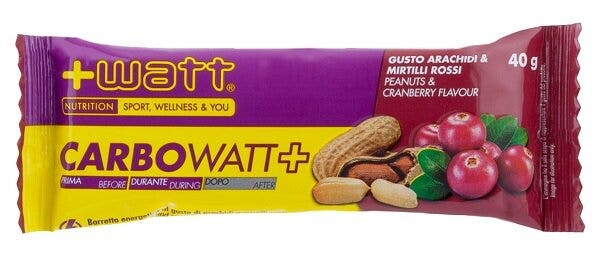 +Watt Carbowatt+ Barretta Energetica Gusto Arachidi & Mirtilli Rossi 40g-2