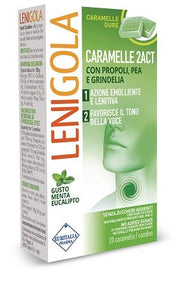 Lenigola 2Act Menta/Eucalipto 20 Caramelle Dure-2
