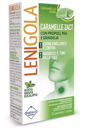 Lenigola 2Act Menta/Eucalipto 20 Caramelle Dure-2