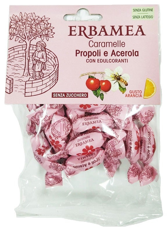 Erbamea Caramelle Propoli E Acerola Gusto Arancia 50g-2