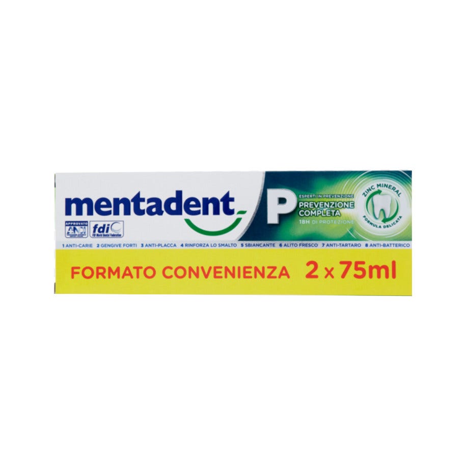 Mentadent P Dentifricio Bitubo 2x75ml  - 2