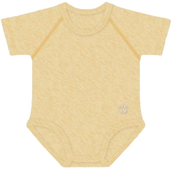 J Bimbi Body 0-36M Caldo Cotone Melange Giallo-2