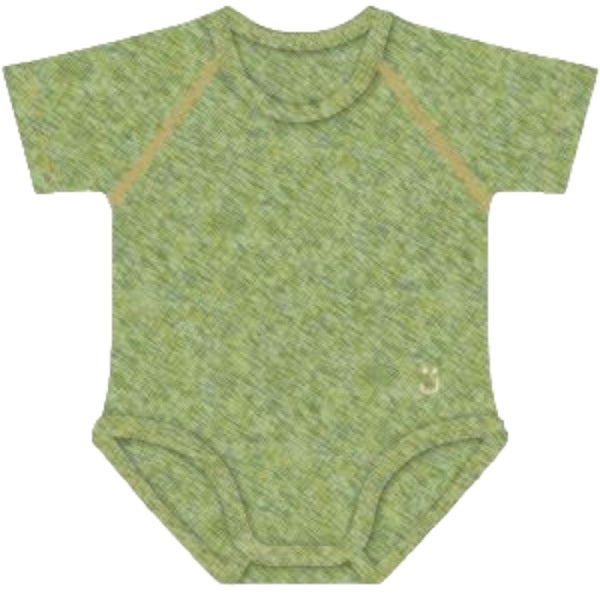 J Bimbi Body 0-36M Caldo Cotone Melange Verde-2