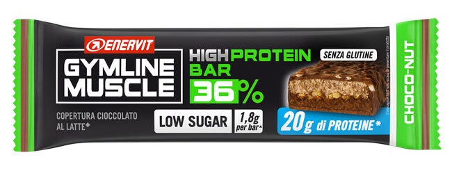 Enervit Gymline High Protein Bar 36% Choco Nut Barretta Proteica 55g-1
