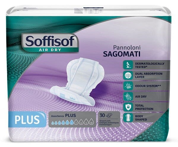 Soffisof Air Dry Plus Pannolone Sagomato 30 Pezzi-1