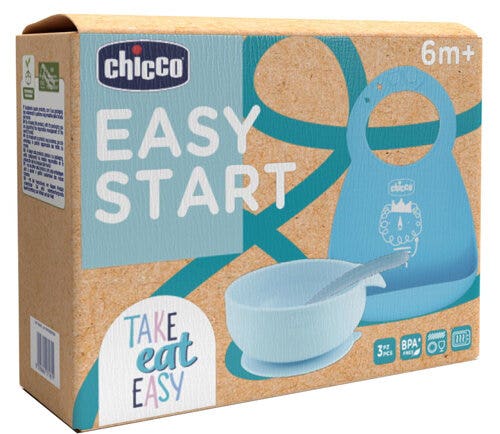 Chicco Easy Start Set Pappa Per Svezzamento Azzurro 6+ Mesi-2