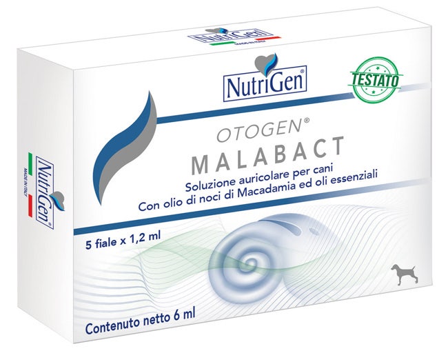 NutriGen Otogen Malabact Soluzione Auricolare Per Cani 5 Fiale-2