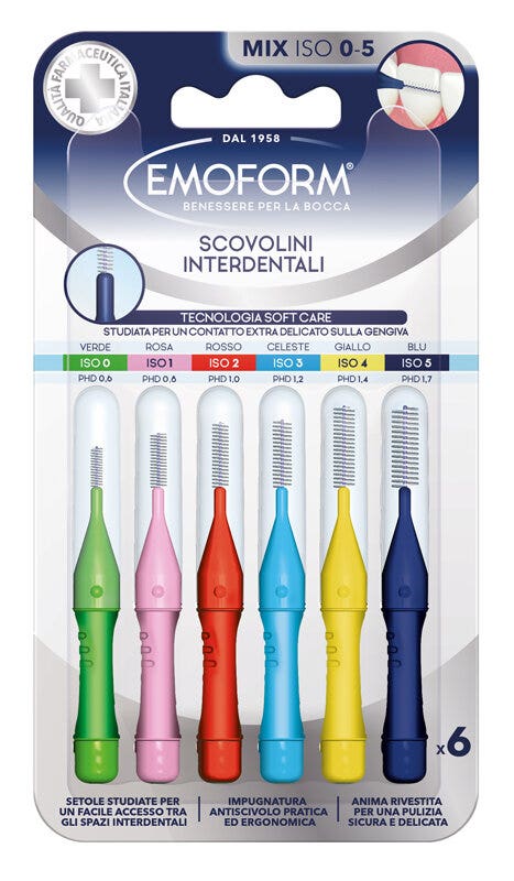 Emoform Scovolini Interdentali Iso Mix 0-5 6 Pezzi-1