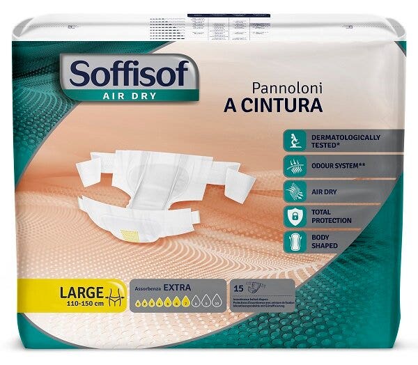 Soffisof Classic Extra Pannolone A Cintura Taglia L 15 Pezzi-1