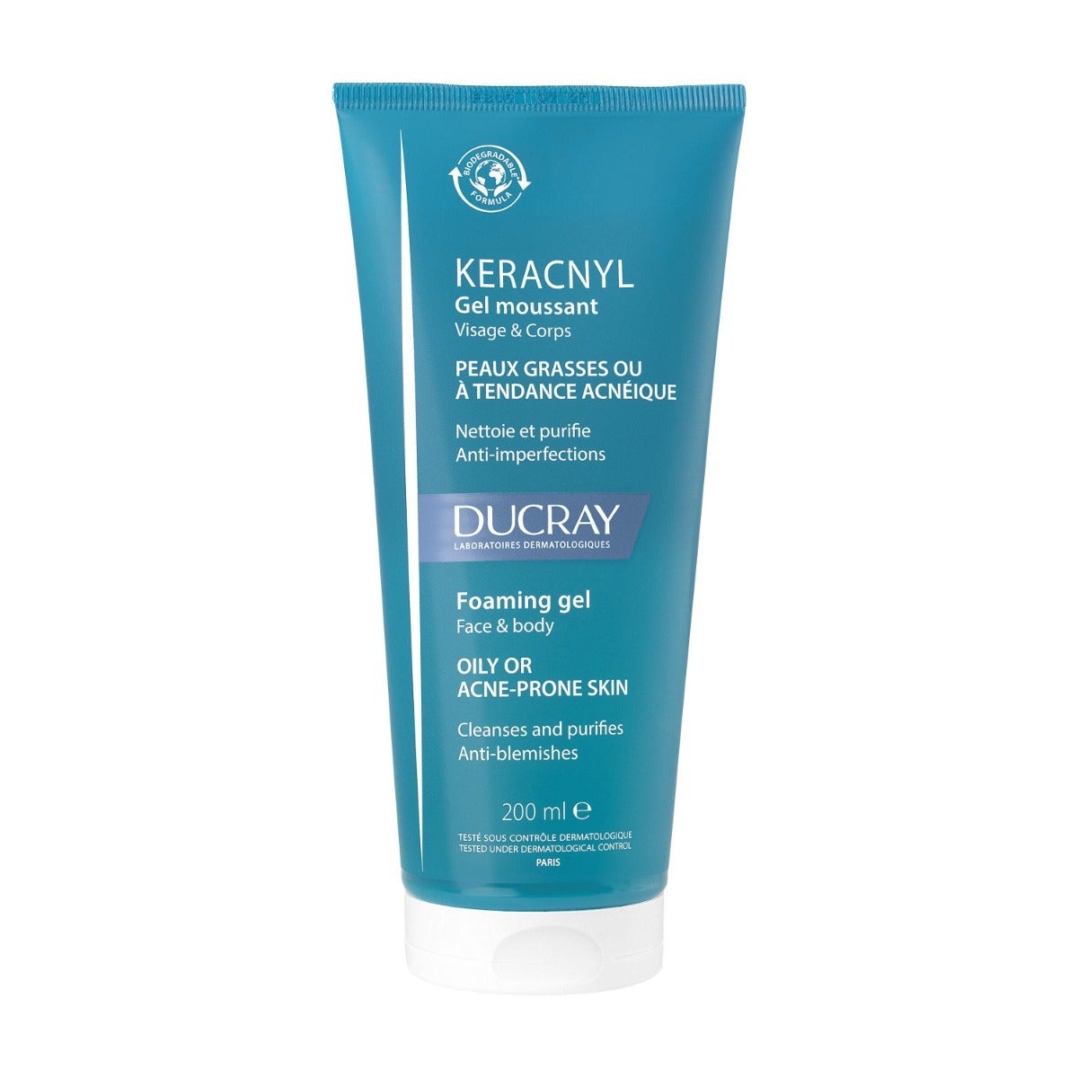 Ducray Keracnyl Gel Detergente Pelle Grassa 200ml-3
