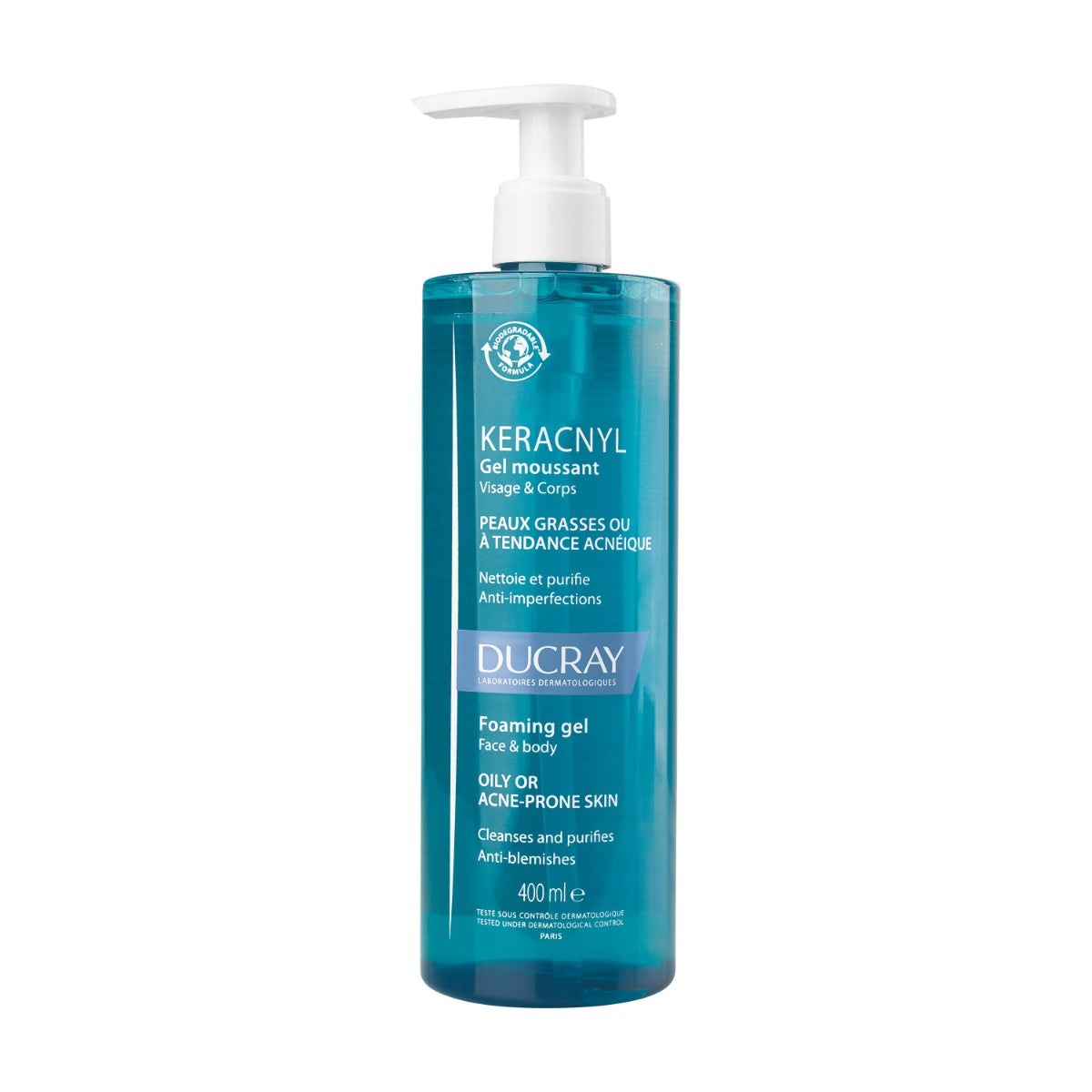 Ducray Keracnyl Gel Detergente Pelle Grassa 400ml-5