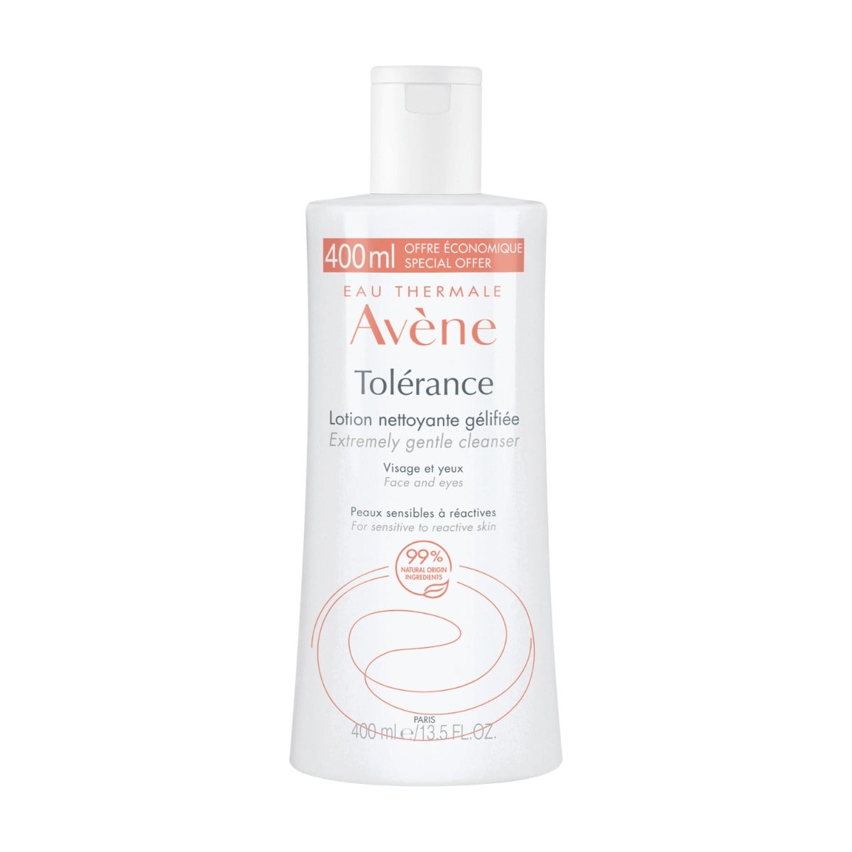 Avene Tolerance Lozione Detergente In Gel Viso E Occhi Pelli Sensibili Reattive 400ml-5