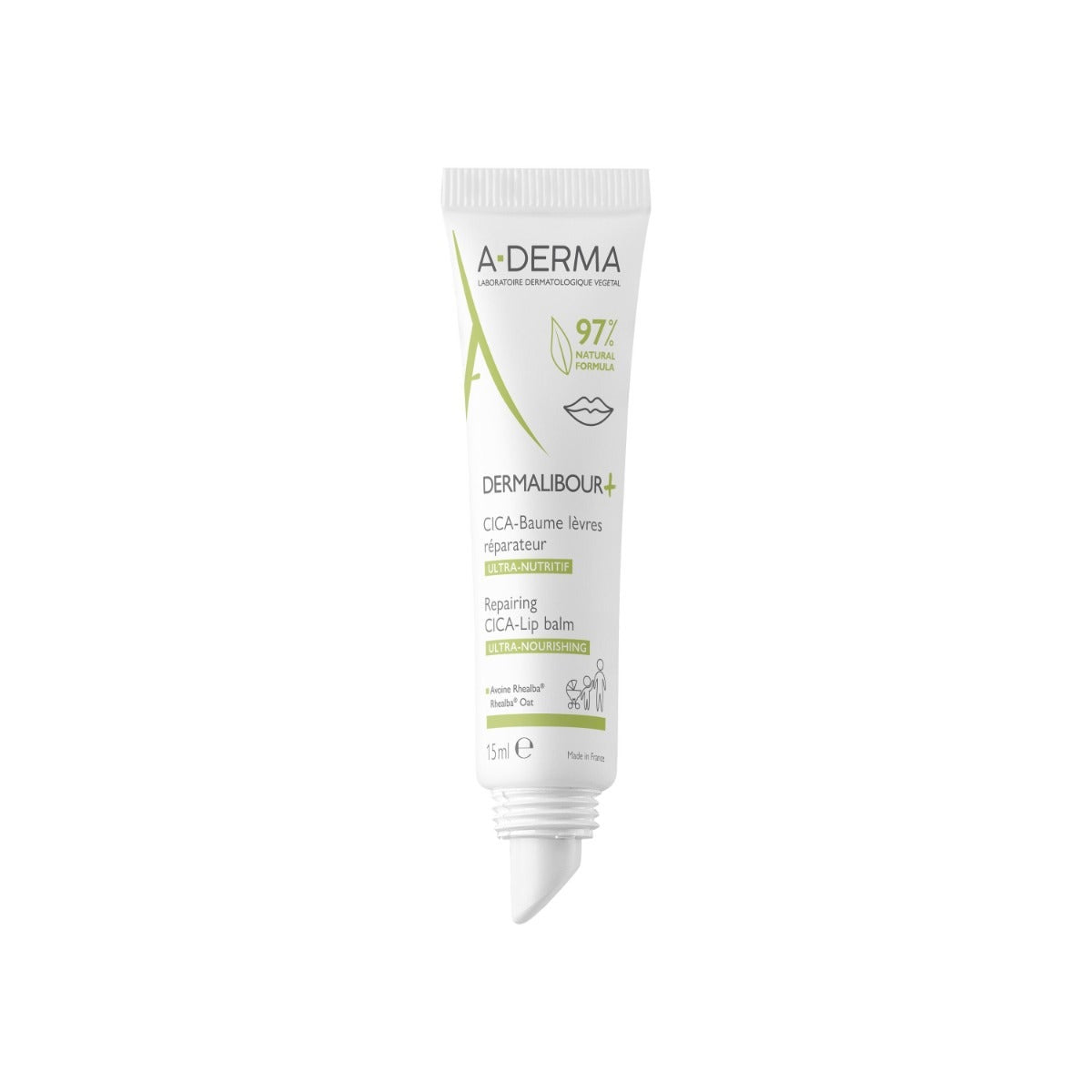 A-Derma Dermalibour+Cica Balsamo Labbra 15ml-3