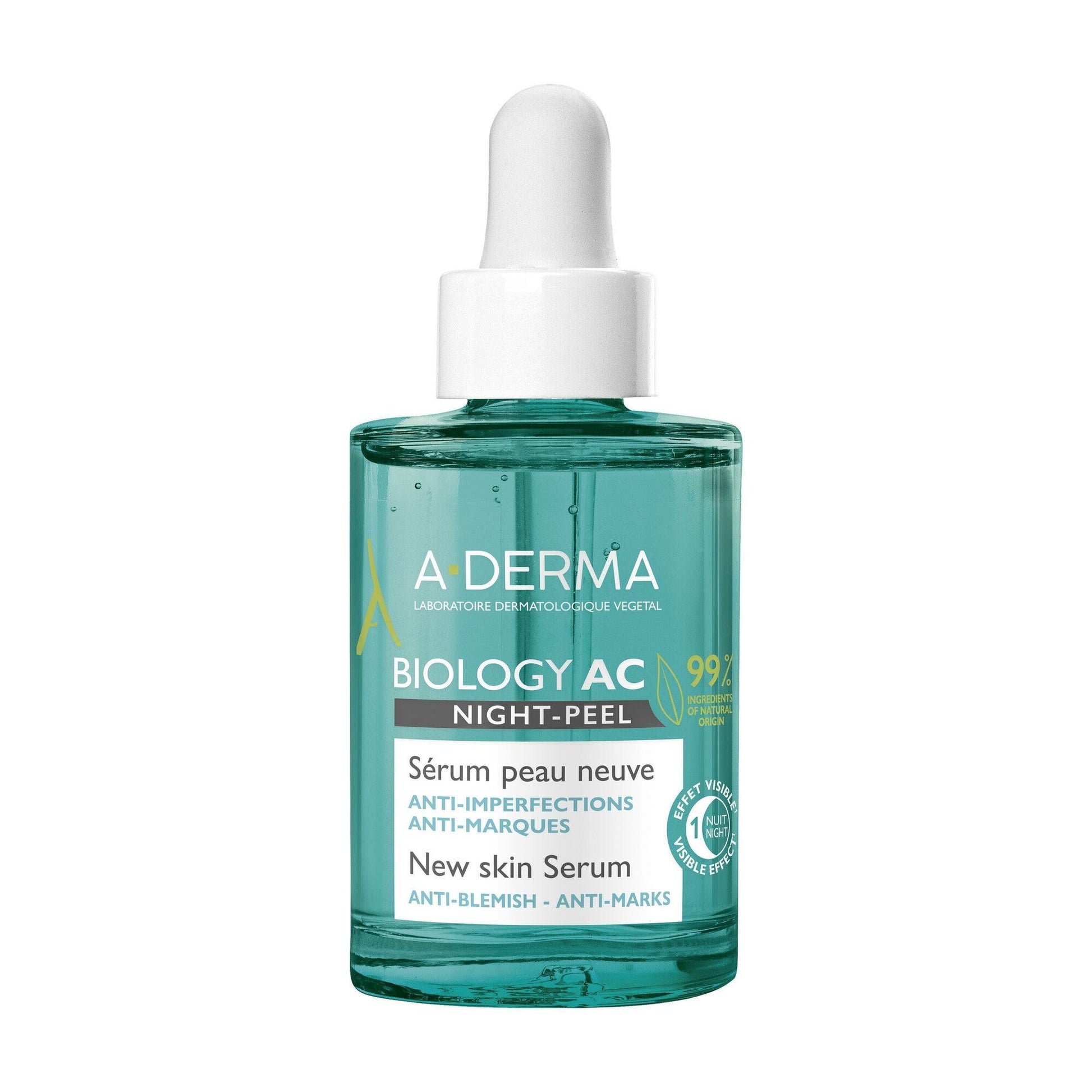 A-Derma Biology Ac Night-Peel Siero Anti-imperfezioni Anti-Segni Residui 30ml-1