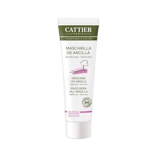 Cattier Maschera Argilla Rosa E Aloe Vera Bio Pelli Sensibili 100ml-1