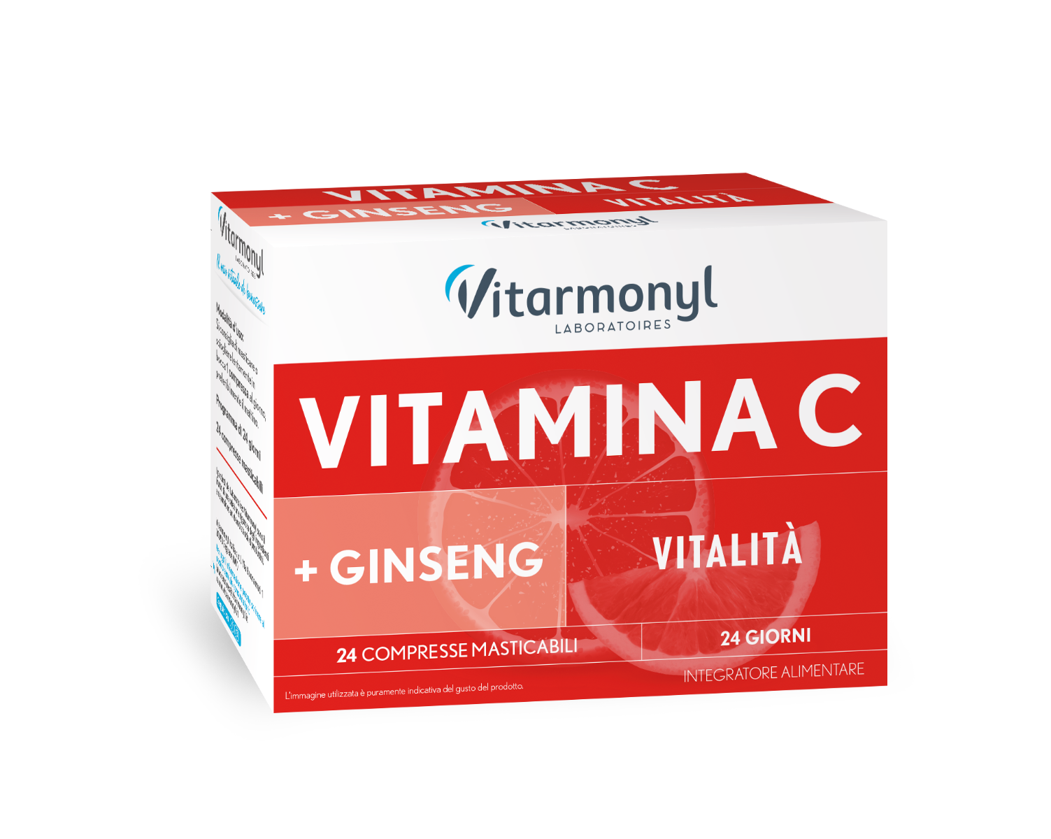 Vitarmonyl Vitamina C + Ginseng 24 compresse masticabili -2