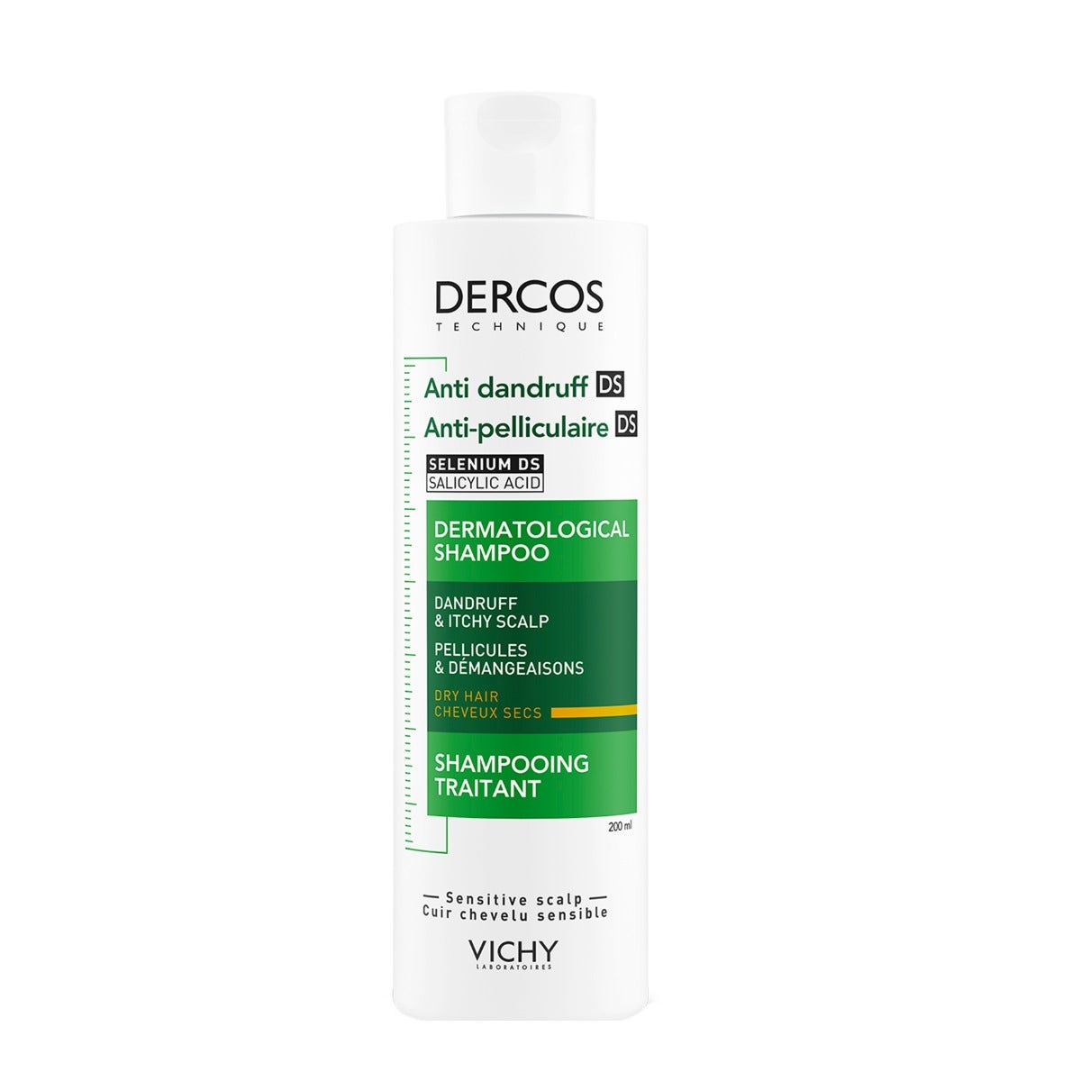 Vichy Dercos DT Shampoo Antiforfora DS Capelli Secchi 200 ml-2