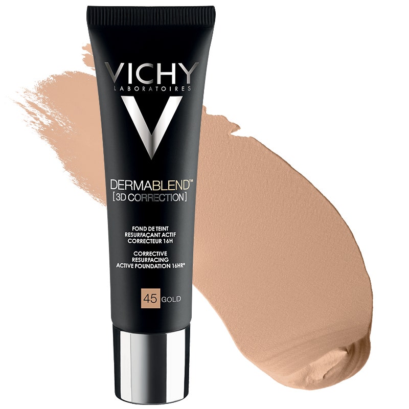 Vichy Dermablend 3D Fondotinta Coprente Per Pelle Grassa Con Imperfezioni Tonalità 45 30ml-3