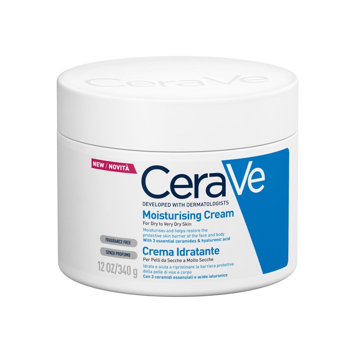 CeraVe Crema Corpo Idratante Pelle Molto Secca 340g-3