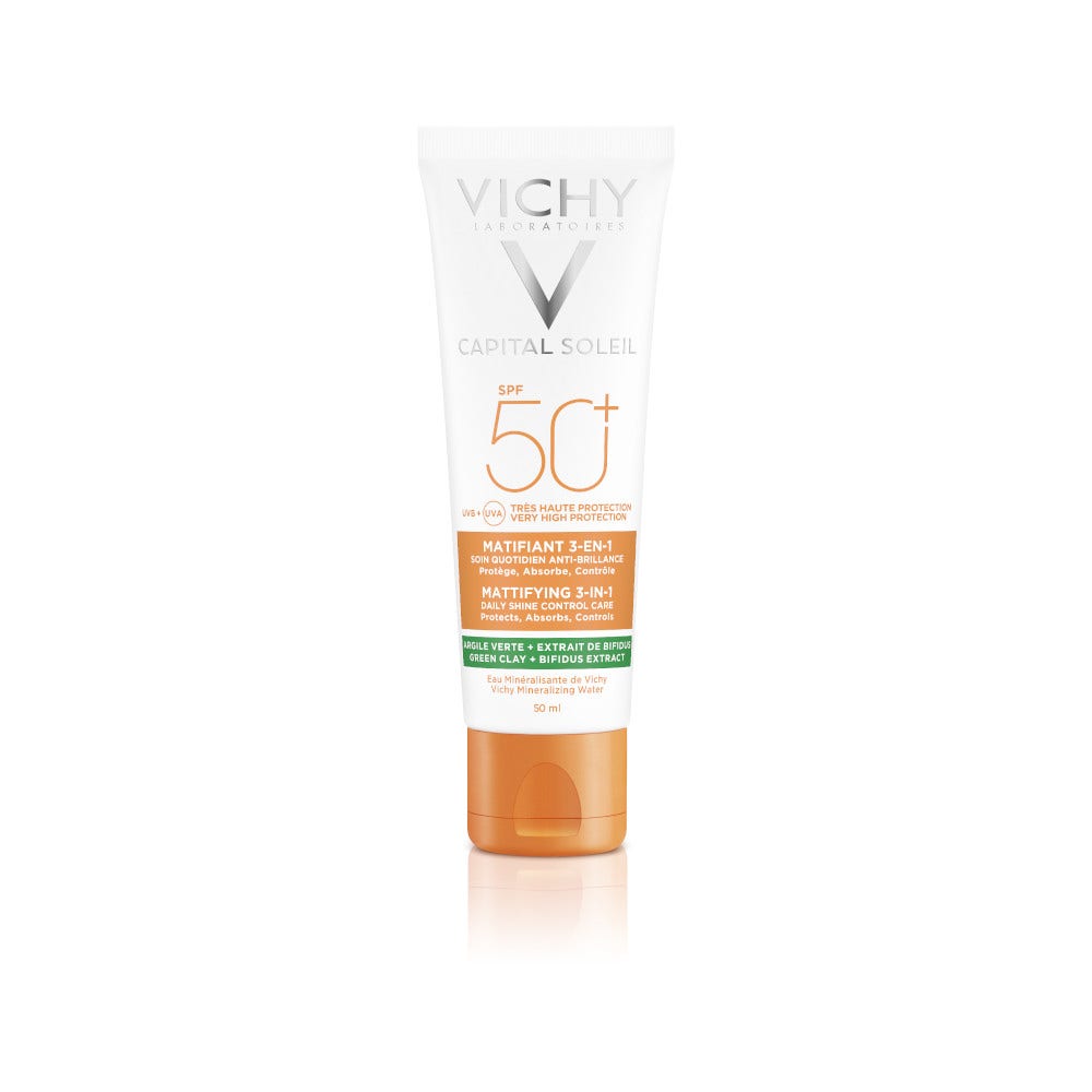 Vichy Capital Soleil Trattamento Opacizzante 3 In 1 SPF50+ 50 ml  - 2