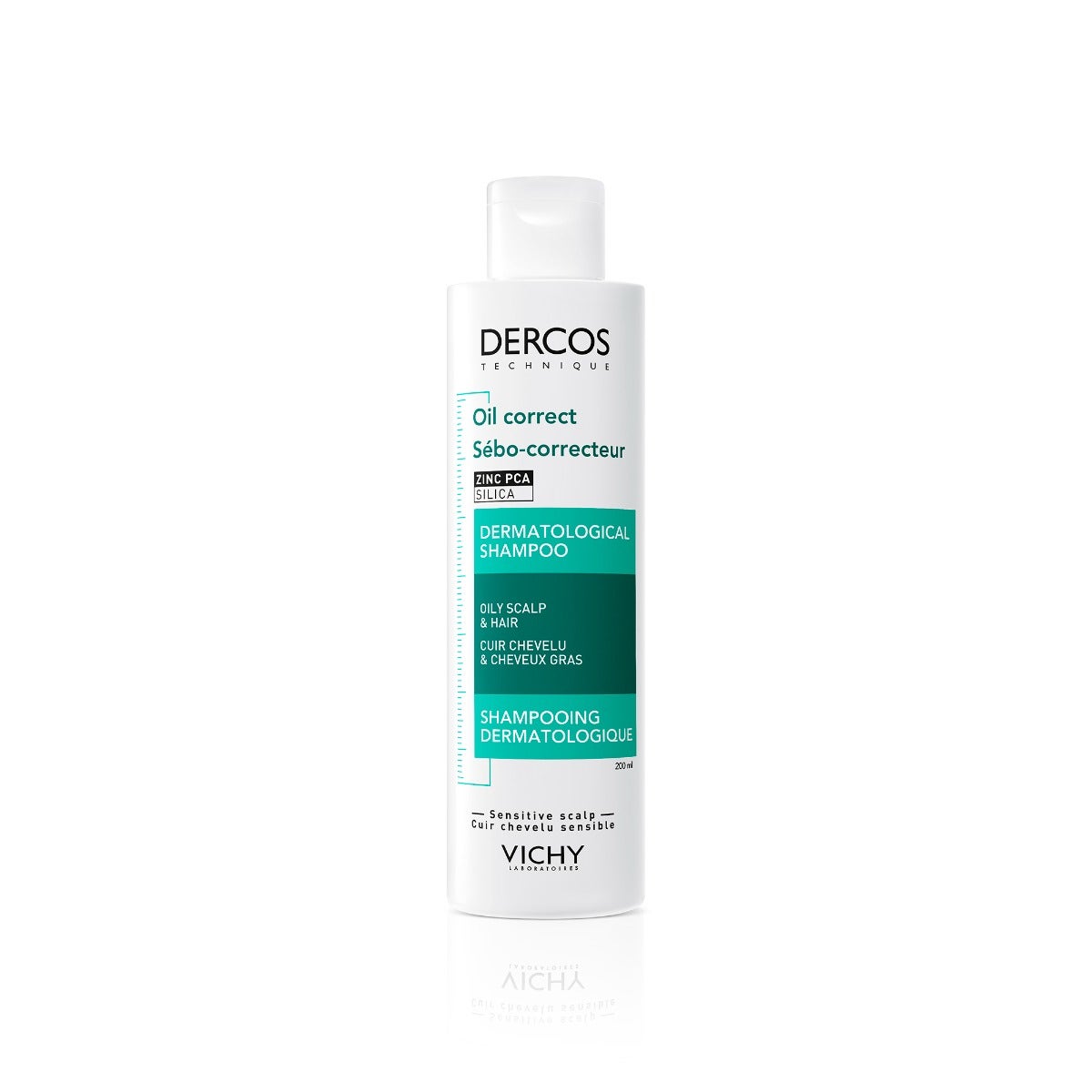 Vichy Dercos Shampoo Sebo Regolatore Trattante Capelli Grassi 200ml-6