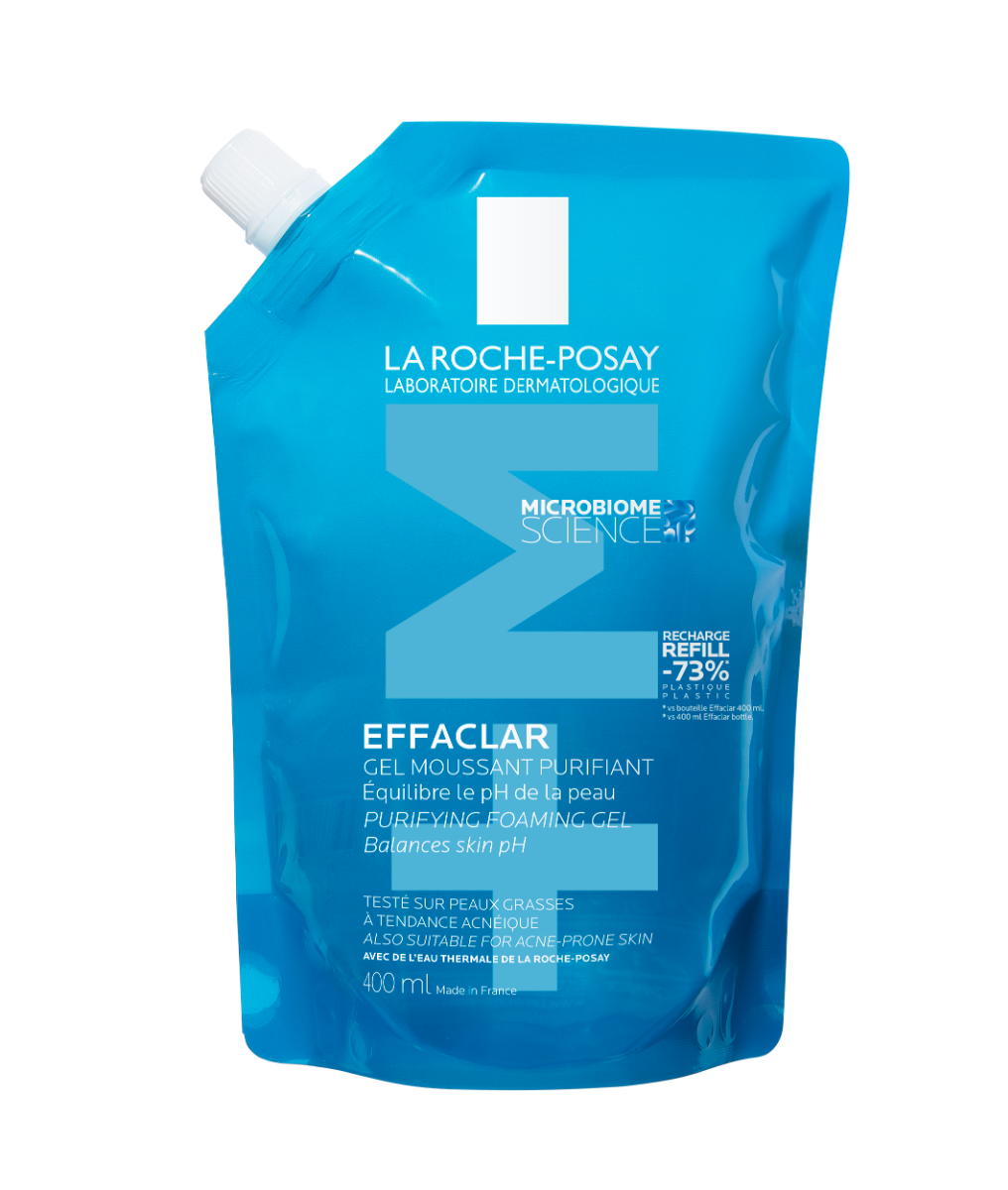 La Roche Posay Effaclar+M Gel Detergente Schiumogeno Purificante Refill 400ml-4