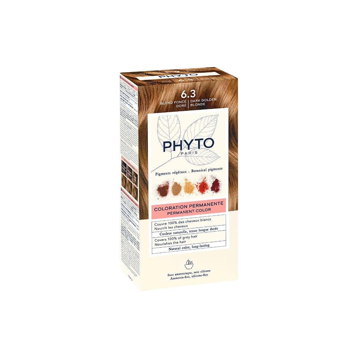 Phyto Phytocolor 6.3 Biondo Scuro Dorato Colorazione Permanente Per Capelli-1