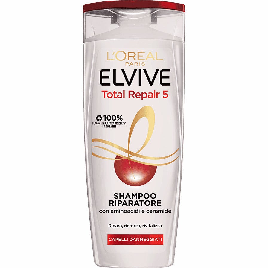 L'Oréal Paris Elvive Total Repair 5 Shampoo Capelli Danneggiati 400 ml - 1