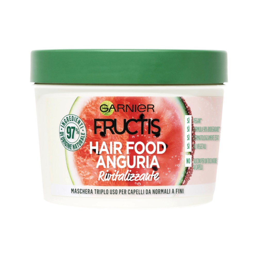 Garnier Fructis Hair Food Maschera Rivitalizzante Capelli Fini  Anguria 390ml-2