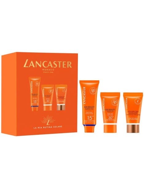 Lancaster Cofanetto Routine Solare Crema Viso SPF15 50ml+ Latte Corpo SPF30 50ml + Doposole 50ml-2