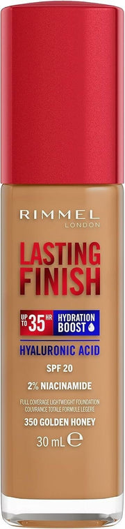 Rimmel Fondotinta Lasting Finish 35h Con Acido Ialuronico 350 Golden Honey 30ml-1