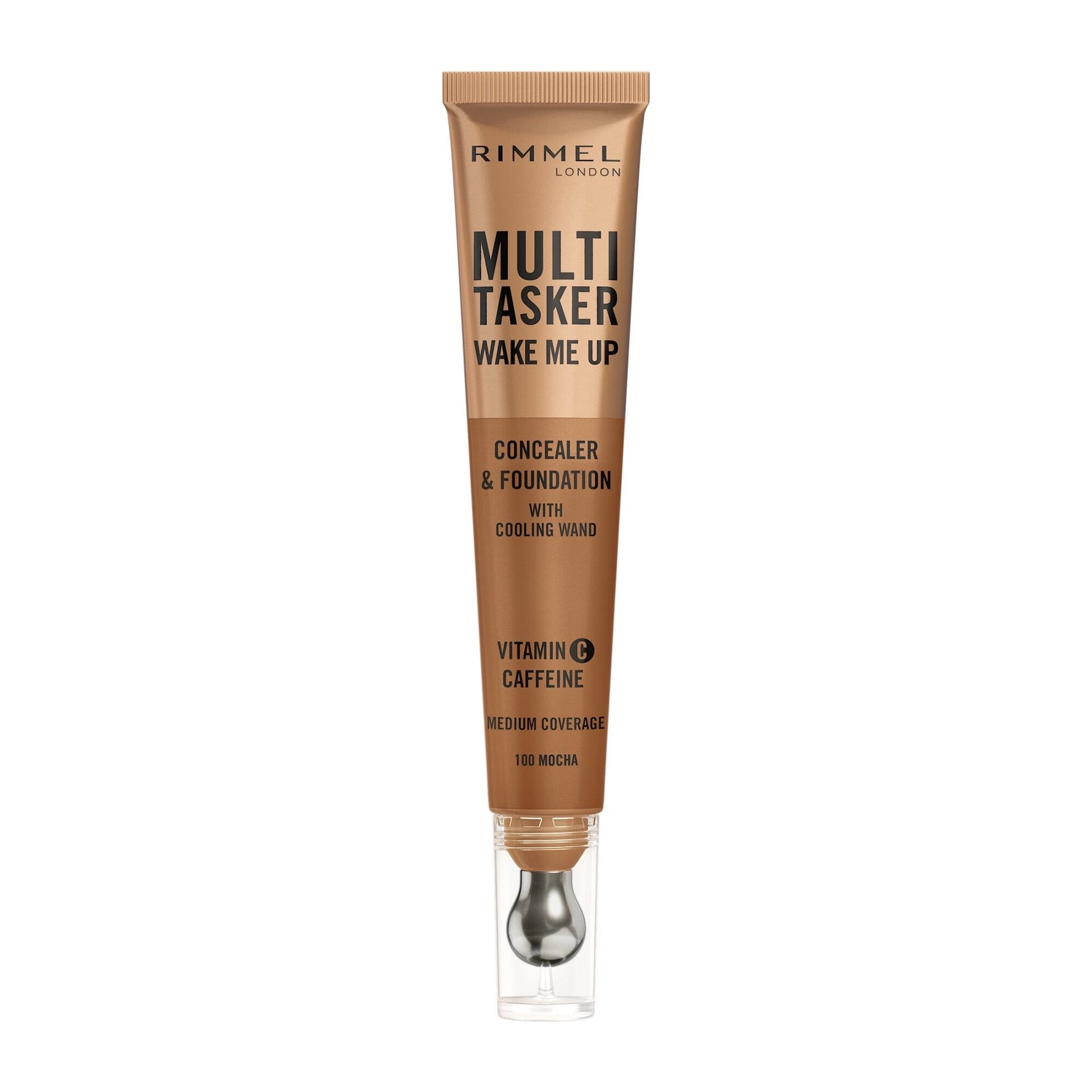 Rimmel Multi-tasker Wake Me Up Correttore & Fondotinta Formula Vegana 100 Mocha 20ml-1
