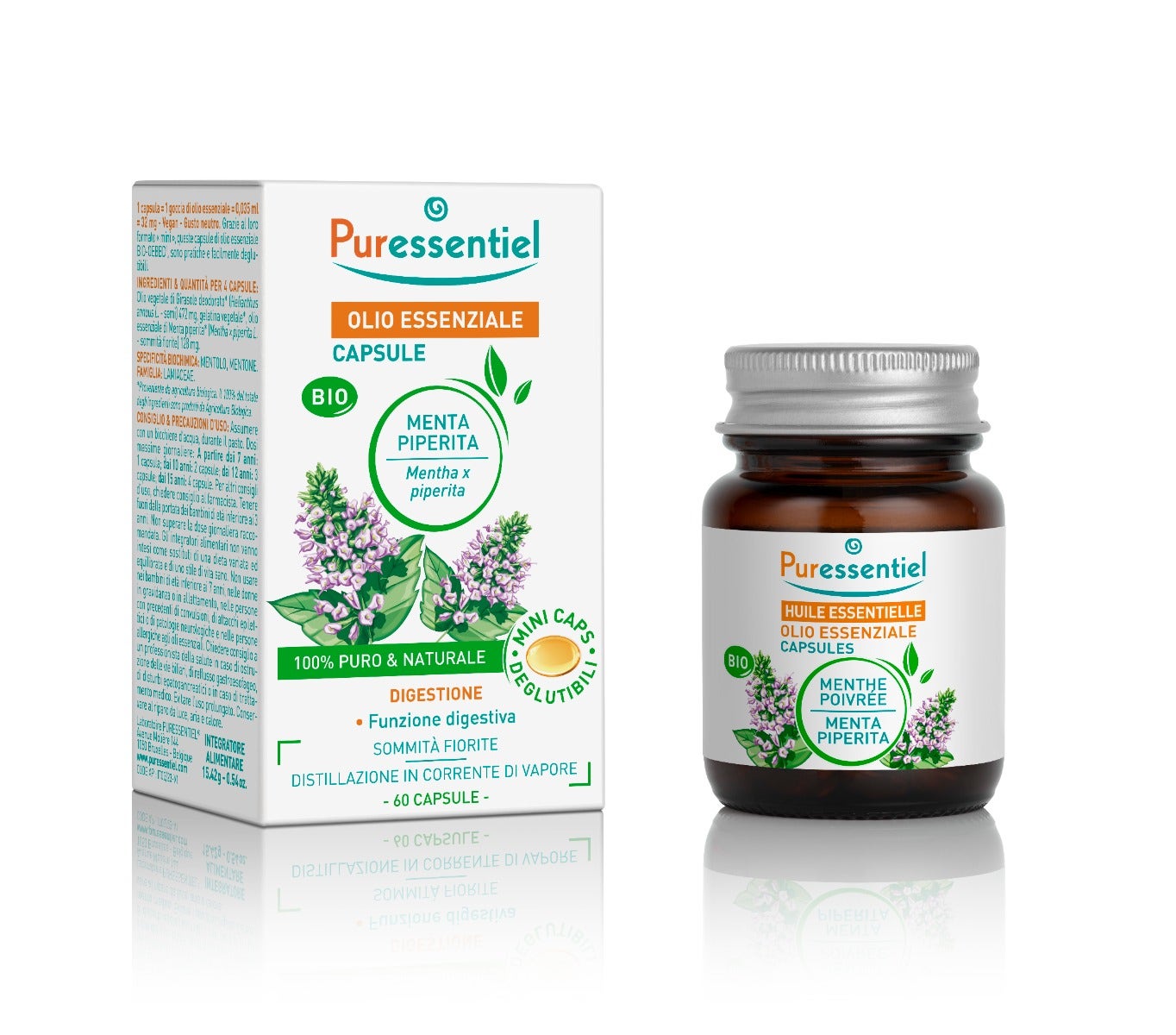 Puressentiel Olio Essenziale Menta Piper Bio 60 Capsule-1