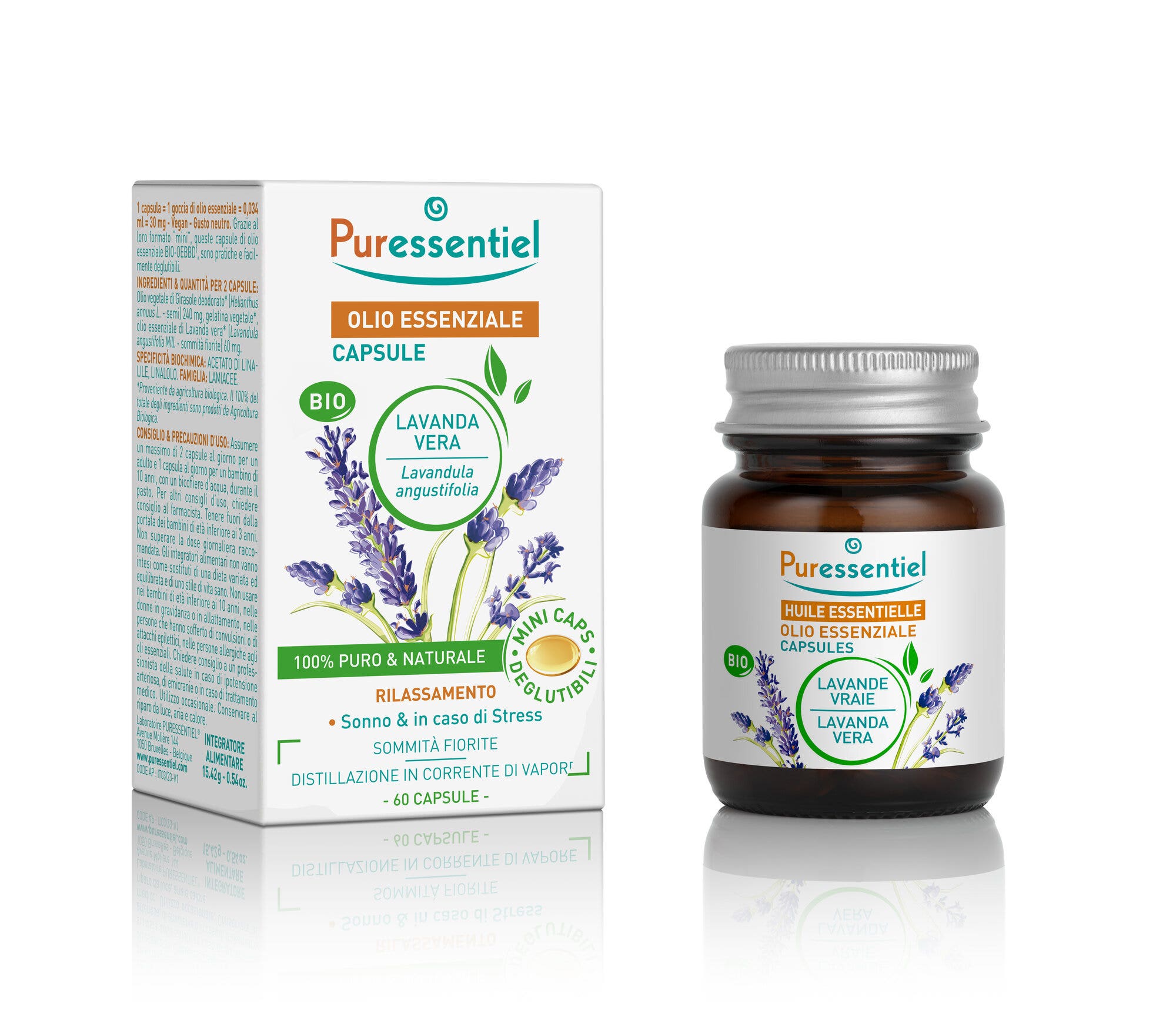 Puressentiel Olio Essenziale Lavanda Vera Bio 60 Capsule-1