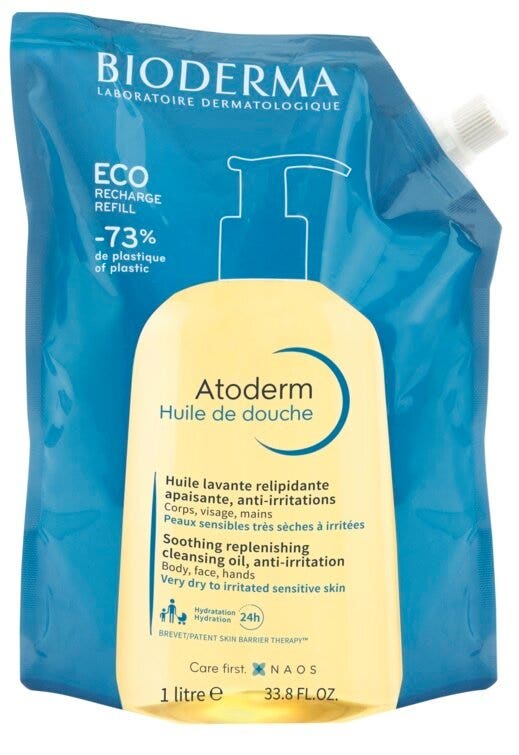 Bioderma Atoderm Huile Doccia Ecoricarica 1 Litro-1