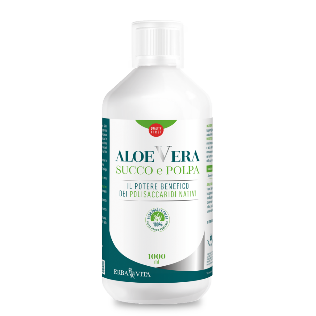 Erba Vita Aloe Vera Succo E Polpa 1000ml-2