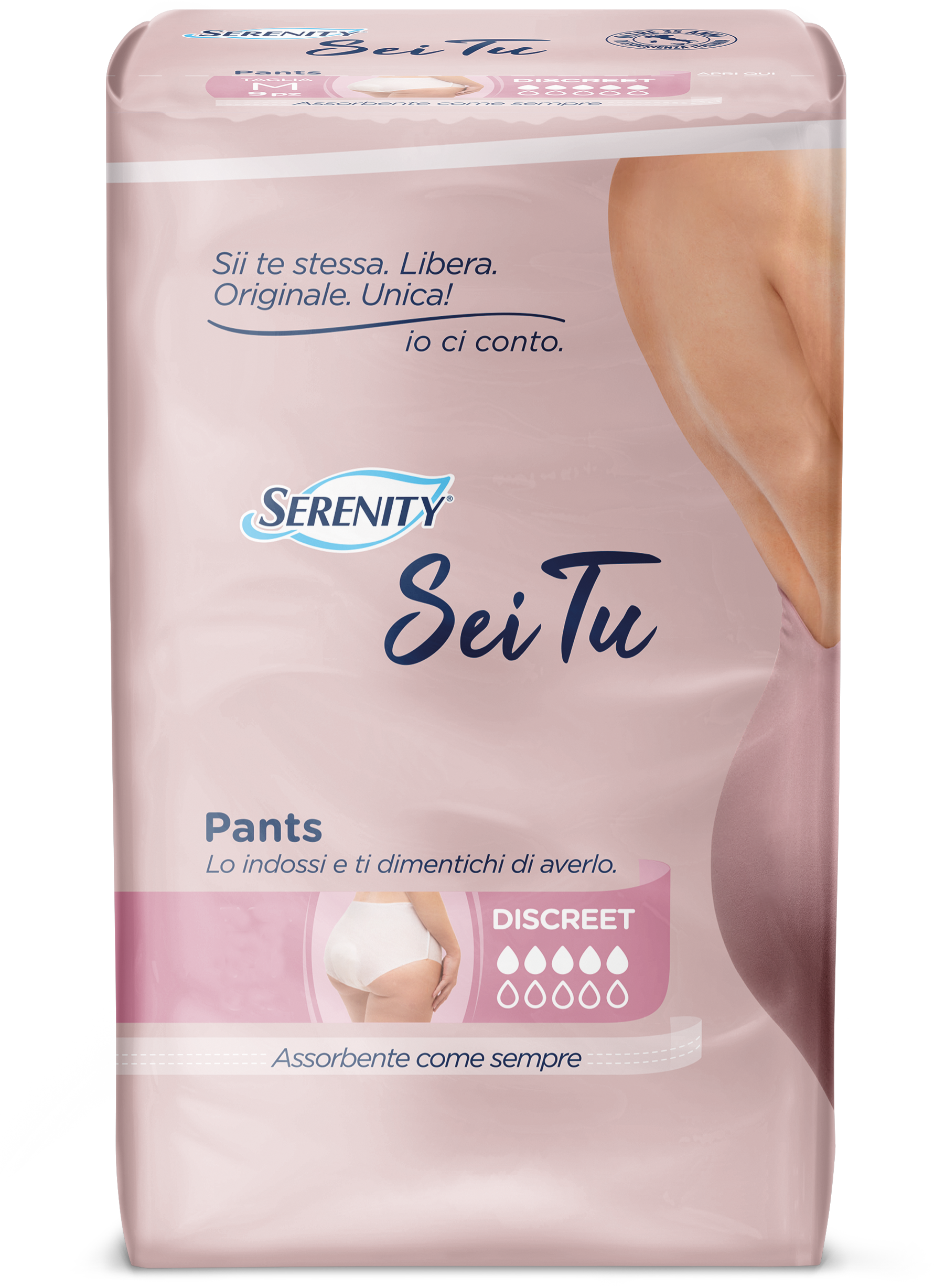 Serenity Advance Pants Sei Tu Discreet Taglia Media 12 Pezzi-1