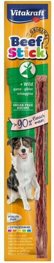 Vitakraft Beef Stick Gusto Selvaggina Snack Cani Adulti Busta 12g