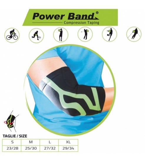Orione Gomitiera Con Taping Integrato Power Band Nero S-1