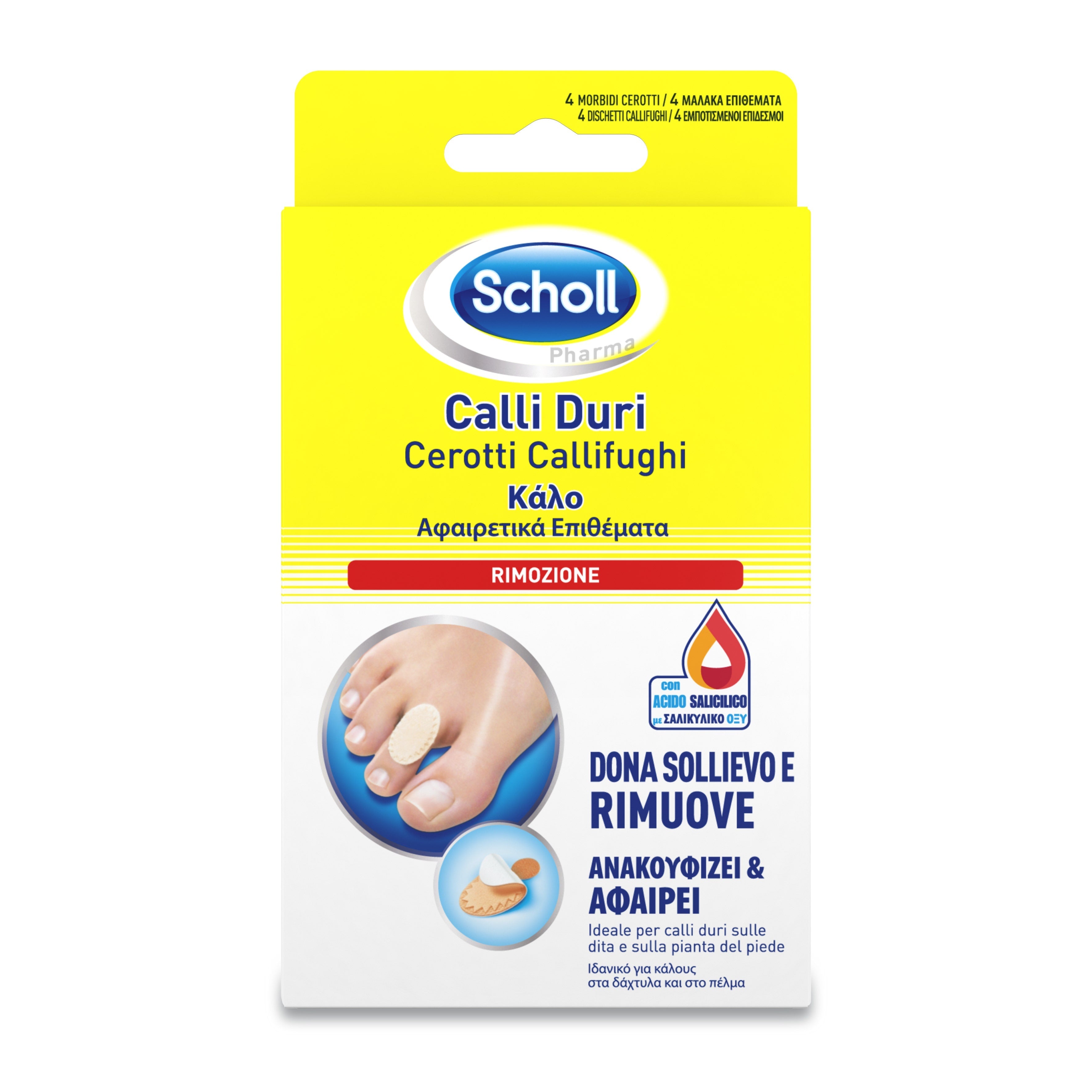 Scholl Cerotti Callifughi Calli Duri 4 Pezzi  - 2