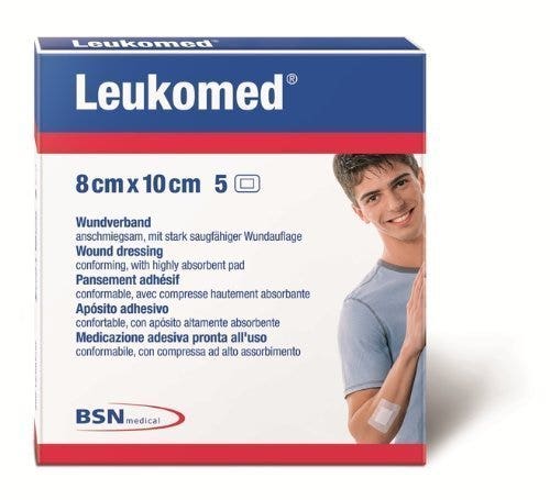 Leukomed Medicazione TNT 8x10cm 5 Pezzi-3