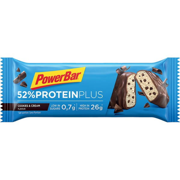 Powerbar 52% Protein Plus Cookies Cream Barretta 50g-4